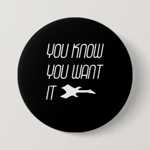Music You Know You Want Guitar Button