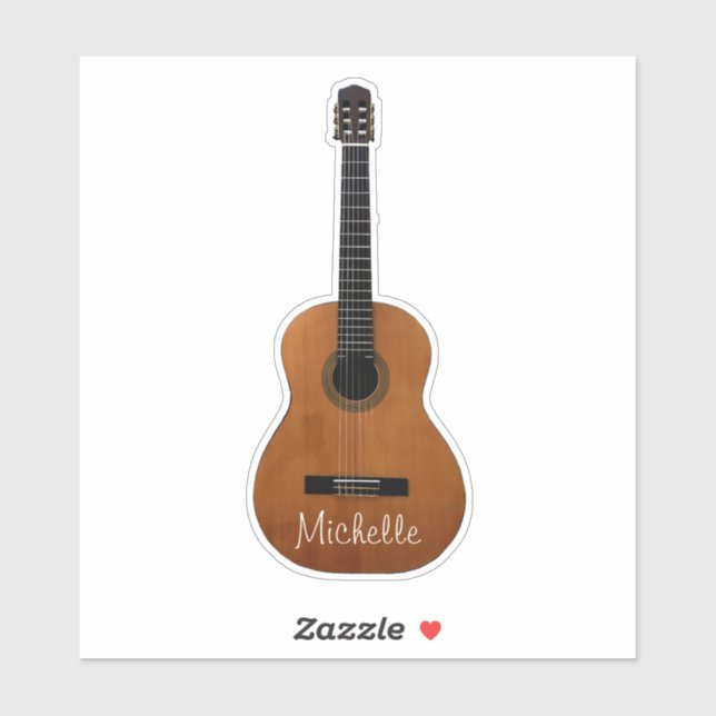 Musical Acoustic Guitar Sticker (Sheet)
