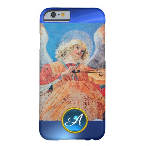 MUSICAL ANGEL  Blue Sapphire Monogram Barely There iPhone 6 Case