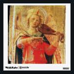 MUSICAL ANGEL IN RED AND GOLD WALL DECAL<br><div class="desc">Italian late medieval masterpiece from Fra Beato Angelico : Music making  angel detail from Linaioli Tabernacle 1433 Italy.</div>