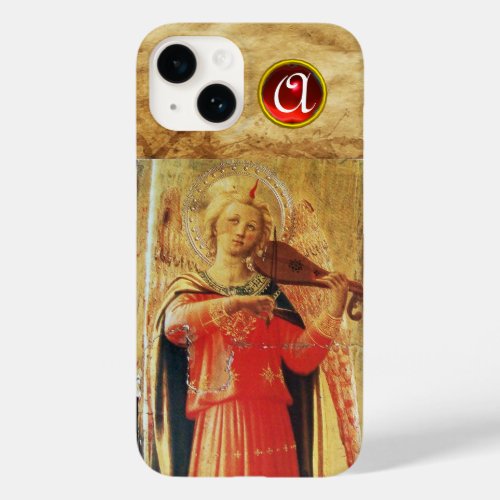 MUSICAL ANGEL PLAYING VIOLIN IN REDGOLD MONOGRAM Case_Mate iPhone 14 CASE