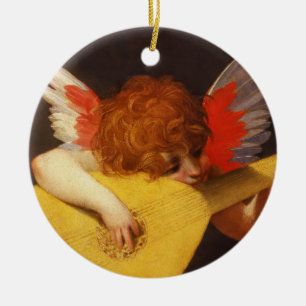 Musical Angel Vintage Ceramic Ornament