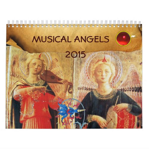 MUSICAL ANGELS  FINE ART COLLECTION   2015 CALENDAR