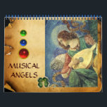 MUSICAL ANGELS  FINE ART COLLECTION   2017 CALENDAR<br><div class="desc">Angels making music, classic Renaissance and Gothic music angel paintings collection with Florentine floral motifs and Bright 3D red blue gemstones. Cover : Fra Beato Angelico 1. Fra Beato Angelico 1437 , 2. Fra Beato Angelico 1437 3. Fra Beato Angelico 1432, 4. Fra Beato Angelico 1437 5. Melozzo Da Forli...</div>