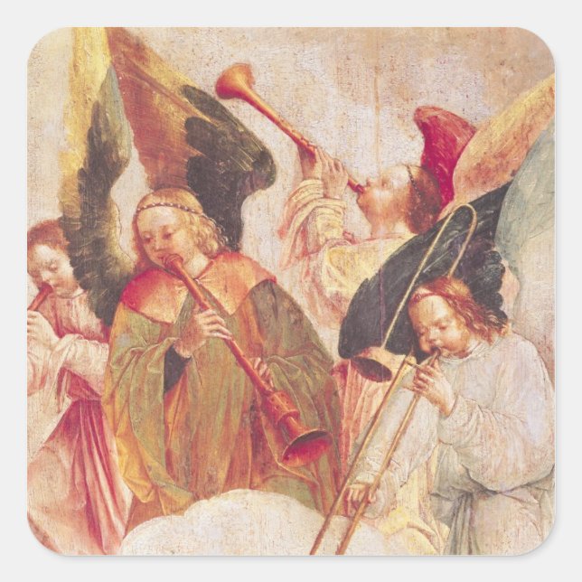 Musical Angels Square Sticker (Front)