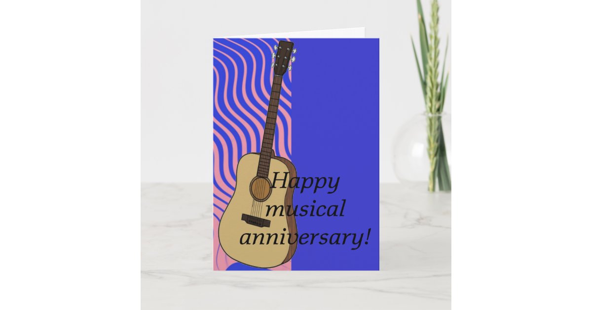 Musical anniversary card