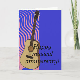 Musical anniversary card