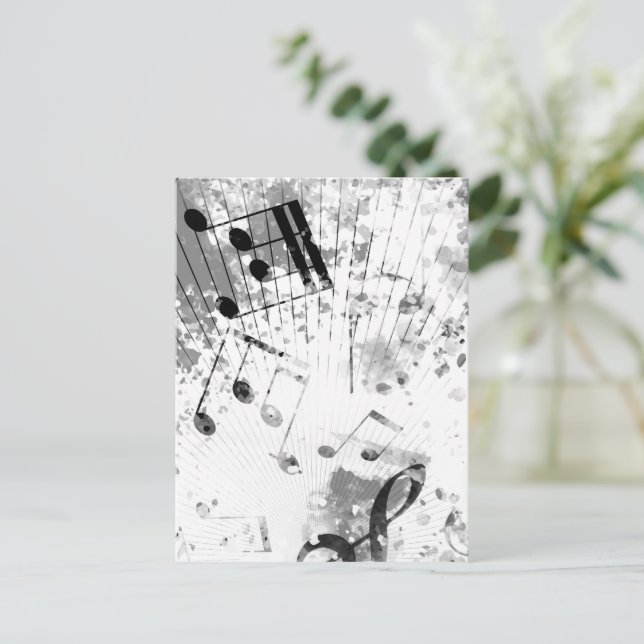 Musical Atmosphere 1 Holiday Postcard (Standing Front)