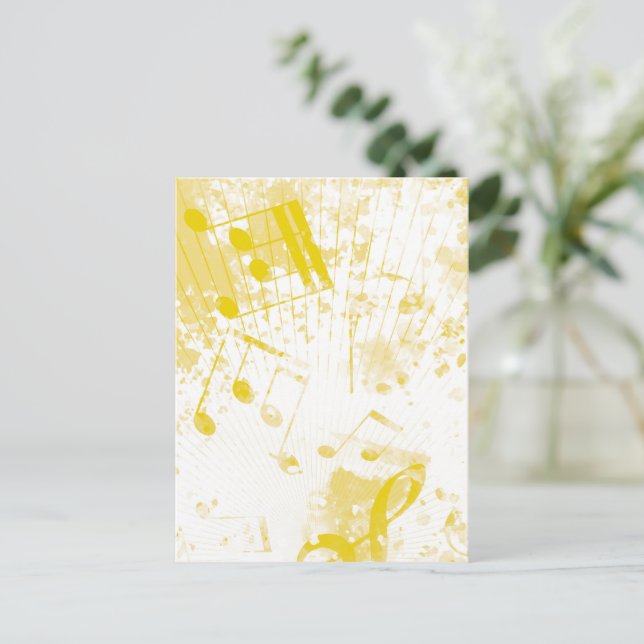 Musical Atmosphere 2 Holiday Postcard (Standing Front)