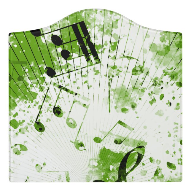 Musical Atmosphere 7 Door Sign (Large Crest Front)