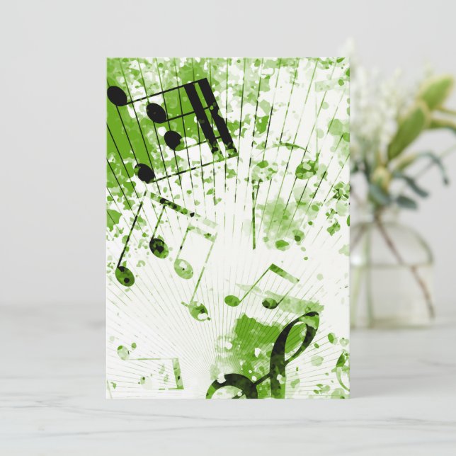 Musical Atmosphere 7 Thank You Card (Standing Front)
