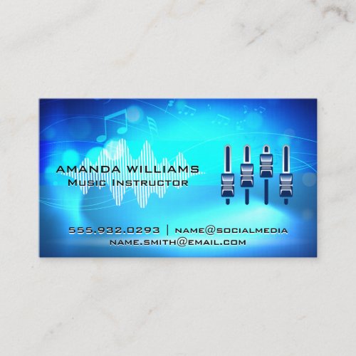 Musical Background  Channel Controller Business Card