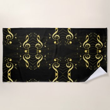 Musical Beach Towel by CBgreetingsndesigns at Zazzle