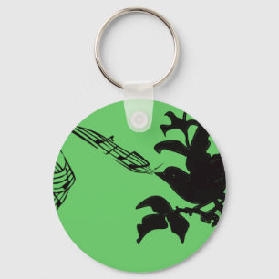Musical Bird Change Colors Keychain