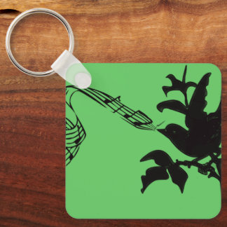 Musical Bird Change Colors Keychain