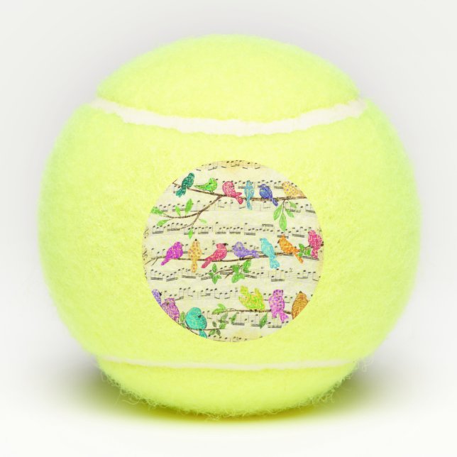 Musical Bird Tennis Balls (Back)