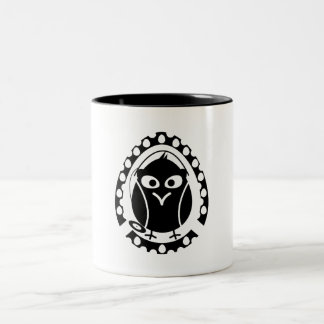 musical bird Two-Tone coffee mug