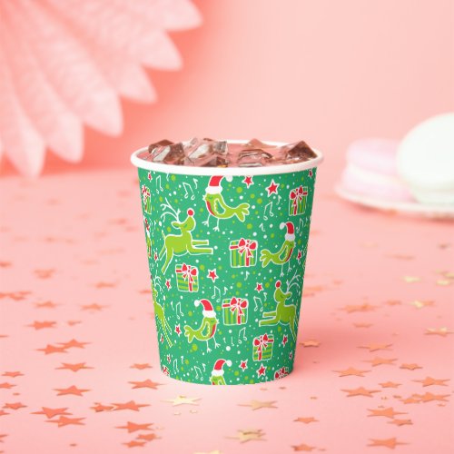 Musical birds and reindeer Christmas cups