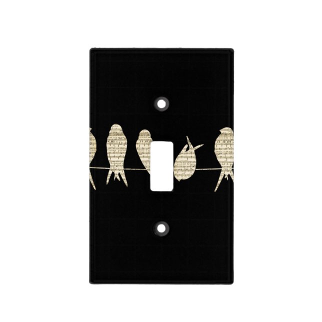Musical Birds Light Switch Cover (Front)