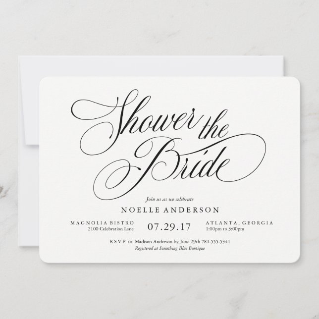 Musical Bridal Shower Invitation (Front)