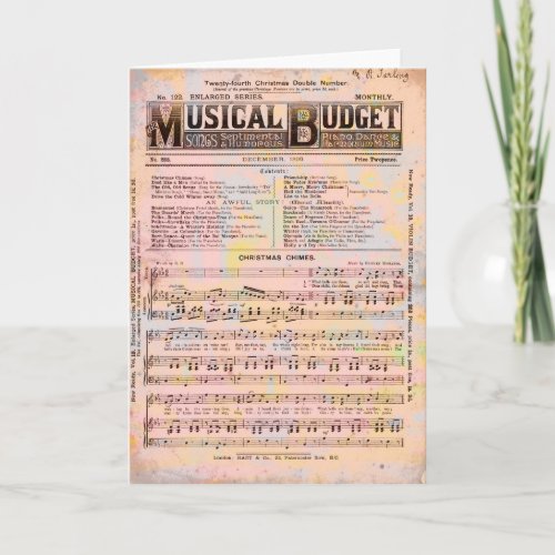 Musical Budget Christmas Holiday Card