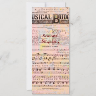 Musical Budget Christmas Invitation