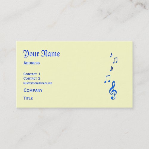 Musical Business Card