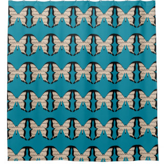 Musical Butterflies shower curtain