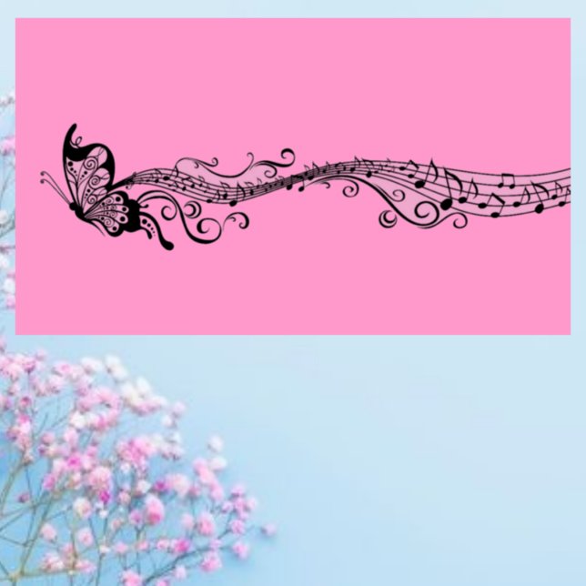 Musical Butterfly Business Card (Creator Uploaded)