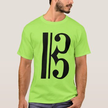 Musical C Clef T-shirt by chmayer at Zazzle