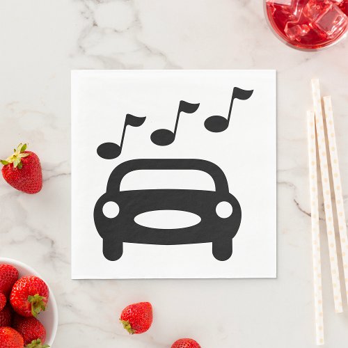 Musical Car Napkins