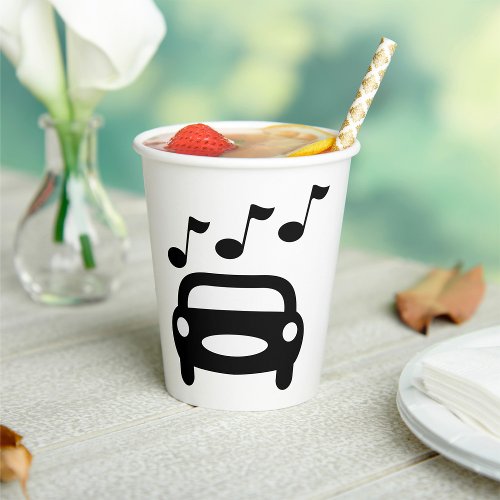 Musical Car Paper Cups