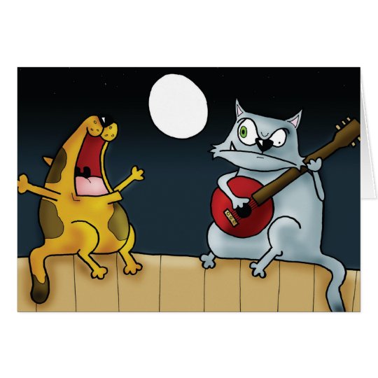 Musical Cat Band Card