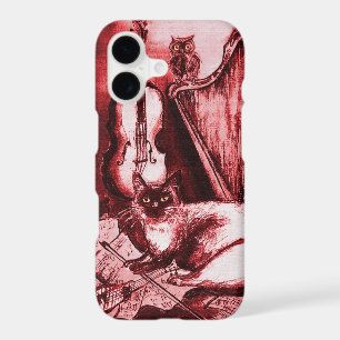 MUSICAL CAT ,Red and White iPhone 17 Case