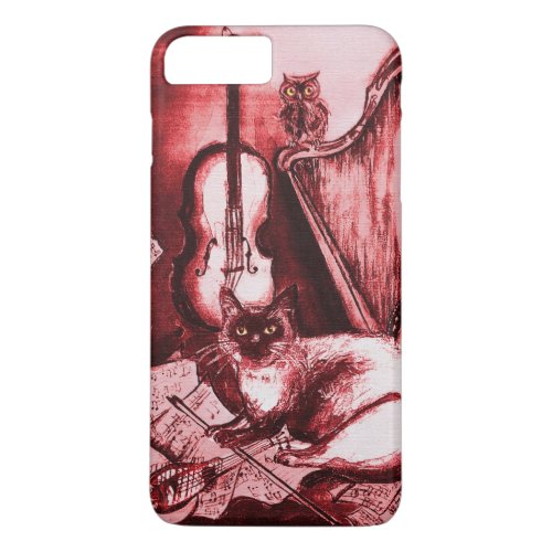 MUSICAL CAT Red and White iPhone 8 Plus7 Plus Case