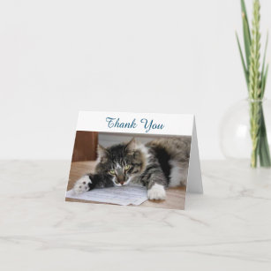 Musical Cat Thank You Note Card