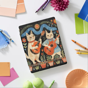 Musical Cats Folk Art iPad Smart Cover