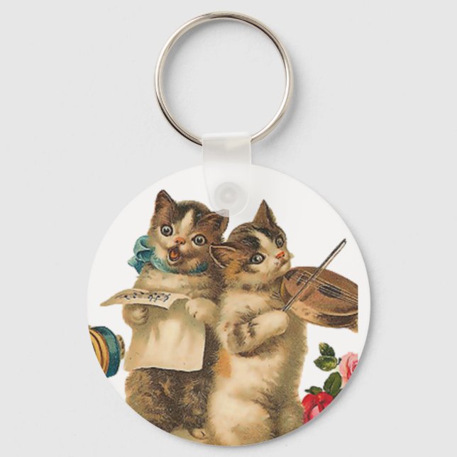 Musical Cats Keychain (Front)
