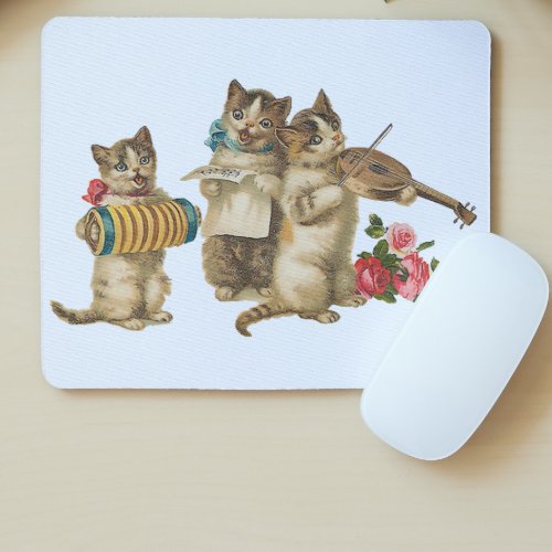 Musical Cats Mouse Pad