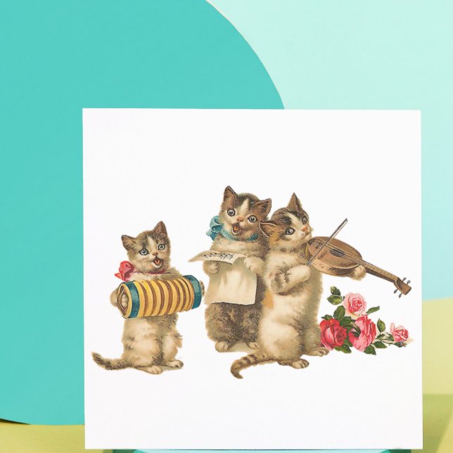 Musical Cats Square Sticker (Creator Uploaded)