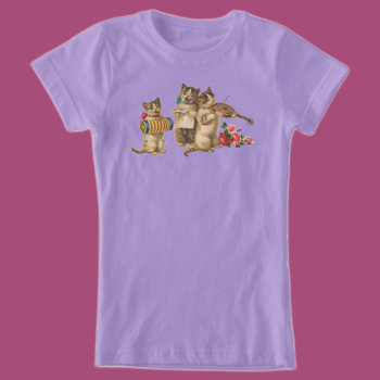 Musical Cats T-shirt by HumorUs at Zazzle