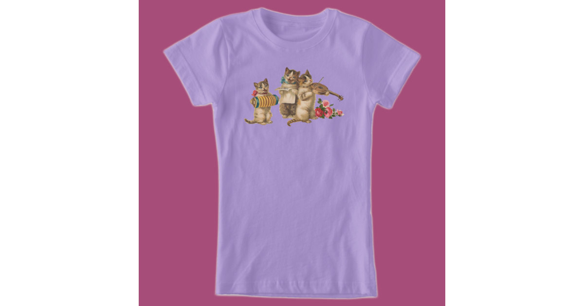 DJ Kitty Kitten House Cat Rainbow T Shirt Vintage Retro Cool 