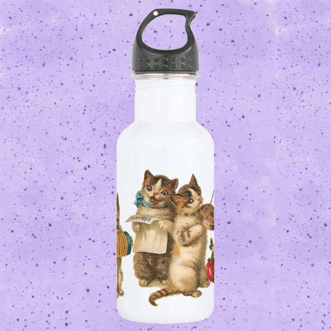 Musical Cats Water Bottle (Creator Uploaded)