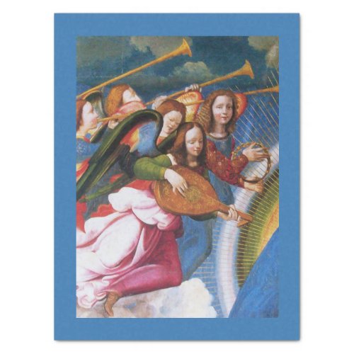 MUSICAL CHRISTMAS ANGELS Christmas Tissue Paper