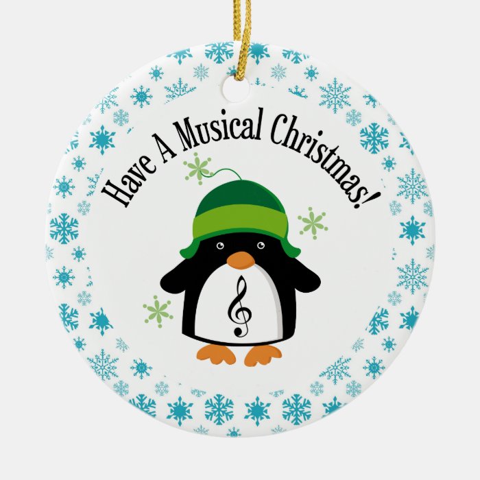 musical christmas music penguin gift ceramic ornament zazzle musical christmas music penguin gift ceramic ornament zazzle