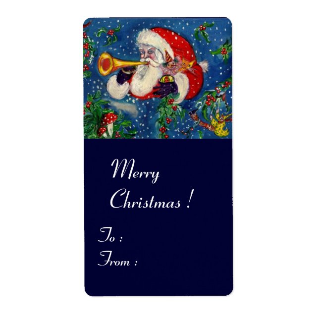 MUSICAL CHRISTMAS NIGHT/SANTA BUGLER LABEL (Front)