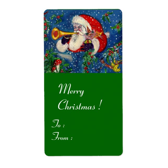MUSICAL CHRISTMAS NIGHT/SANTA BUGLER LABEL (Front)