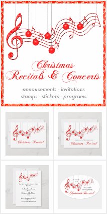 Musical Christmas Recital or Concert
