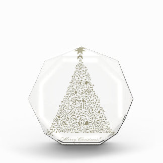 Musical Christmas tree Acrylic Award