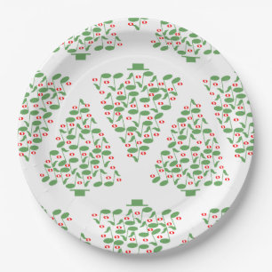 Musical Christmas Tree  Paper Plates
